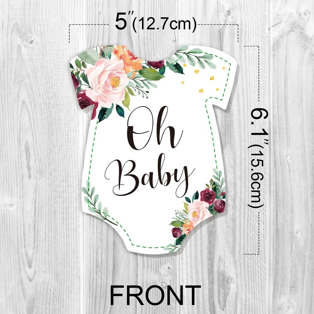10 sztuk Kart z Grami na Baby Shower z Odkryciem Płci na Urodziny, Akcesoria na Baby Shower, Dekoracje do Pokoju Dziecka