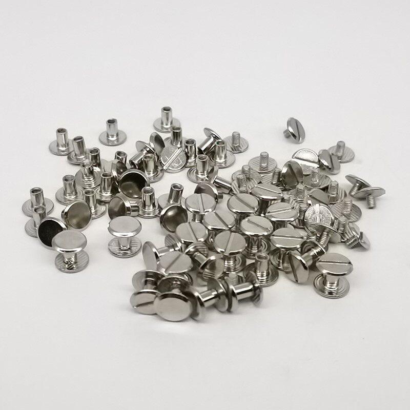Carbon Steel Buckle Screw Nails for Leather Belt DIY Rivets