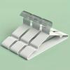 10pcs- Metal Traceless No-slip Clothes Hangers, Durable Strong Clothes Racks, Household Space Saver For Organization Of Bedroom,