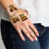 63pcs Temporary Tattoo Construction Vehicles Temporary Tattoo Stickers Warning Signs Cartoon For Cheeks Women Shoulders