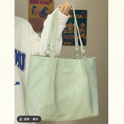 Bag Women'S Large-Capacity Japanese And Korean Tote Bag College Student Class Bag Women'S Niche Design Shoulder Bag