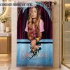 Beach TowelRoxy Dekker Custom Name Text Personalized Soft Towel for Beach Pool Indoor Home Decor Gift