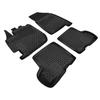 Tapis De Sol En Caoutchouc 3D - J&amp;J AUTOMOTIVE - Dacia 2017-2024 - Noir - Sur Mesure - Antidérapant