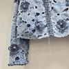 Elegant 3D Floral Embroidery Short Denim Jacket for Women - New 2026 Spring Collection