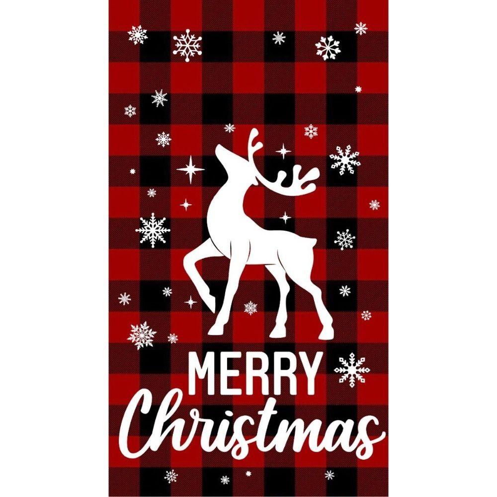 Vintage Christmas Metal Tin Sign Home Festive Wall Decor