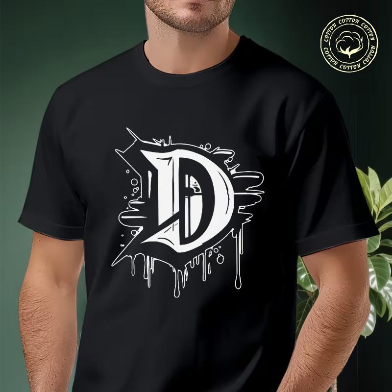 Motorcycle Humorous And Funny D Letter Print T-Shirt Men Hip Hop Streetwear Unisex Casual Fashi