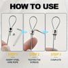 10PCS Adjustable Wire Rope Clamps, Multi-Hole Safety Wire Rope Clamps, Multipurpose Locking Fasteners