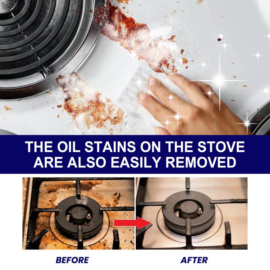1/2/4 SZT. Proszek Czyszczący Proszek do Czyszczenia Kuchni Usuwacz Brudu Uporczywe Plamy Tłuszczu Środek do Czyszczenia Grilla Piekarnika Kuchenki Garnków