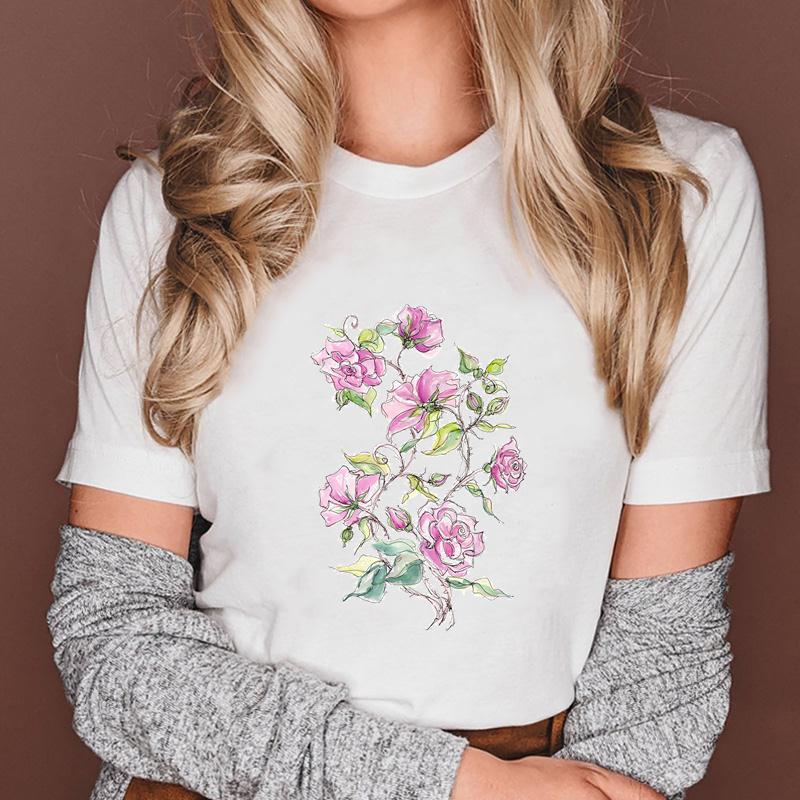 Cartoon Lady Tees Tshirt Print T-Shirt 