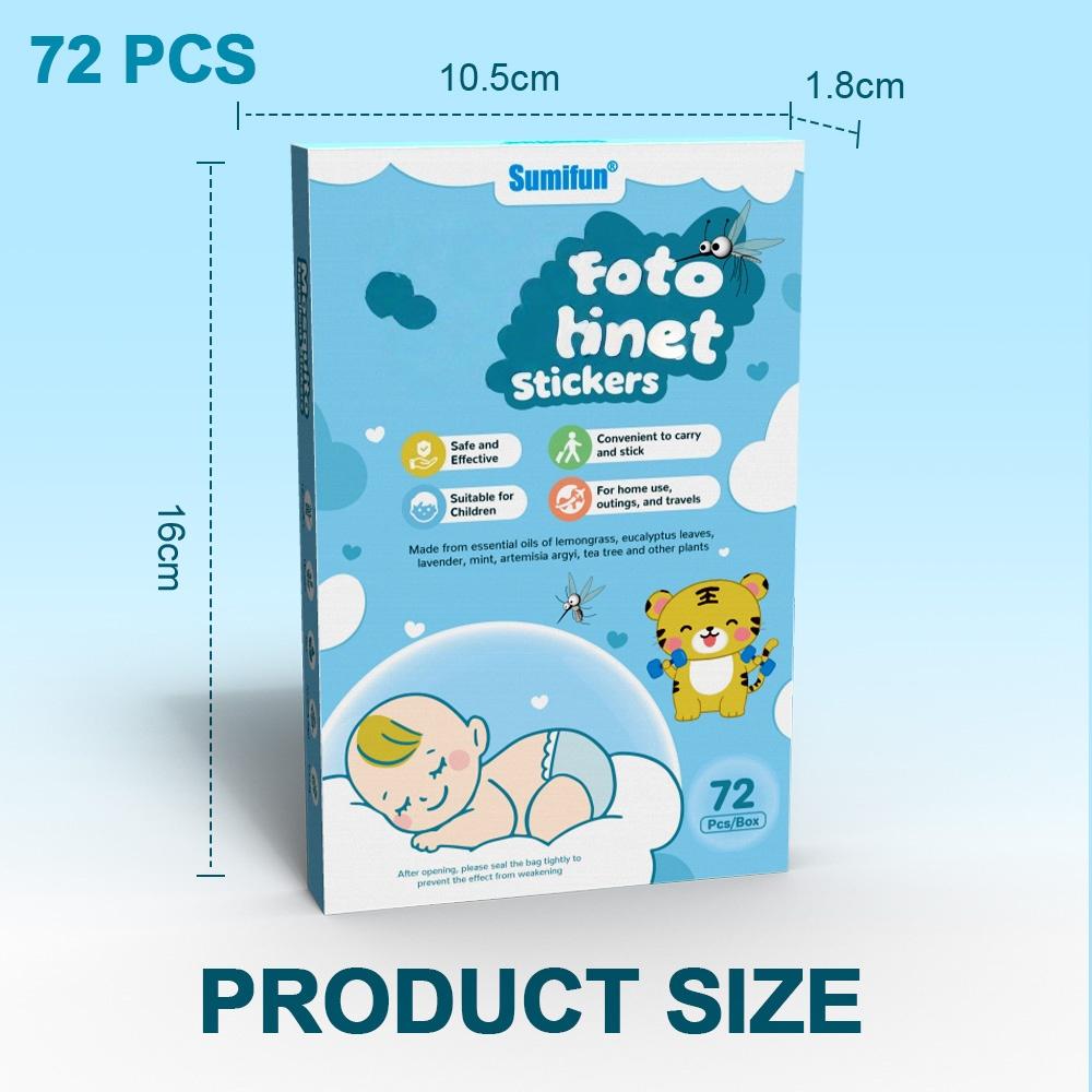 72pcs Sumifun Skin Care Patch Kid Use Pad K000114 Non-Woven Fabric