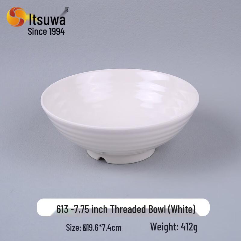 

Wuhe Melamine Threaded Serving Bowl
