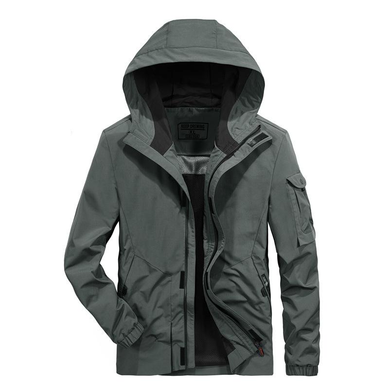 Spring New Men's Jacket Korean Version of Casual Hooded Large Size Loose Jacket