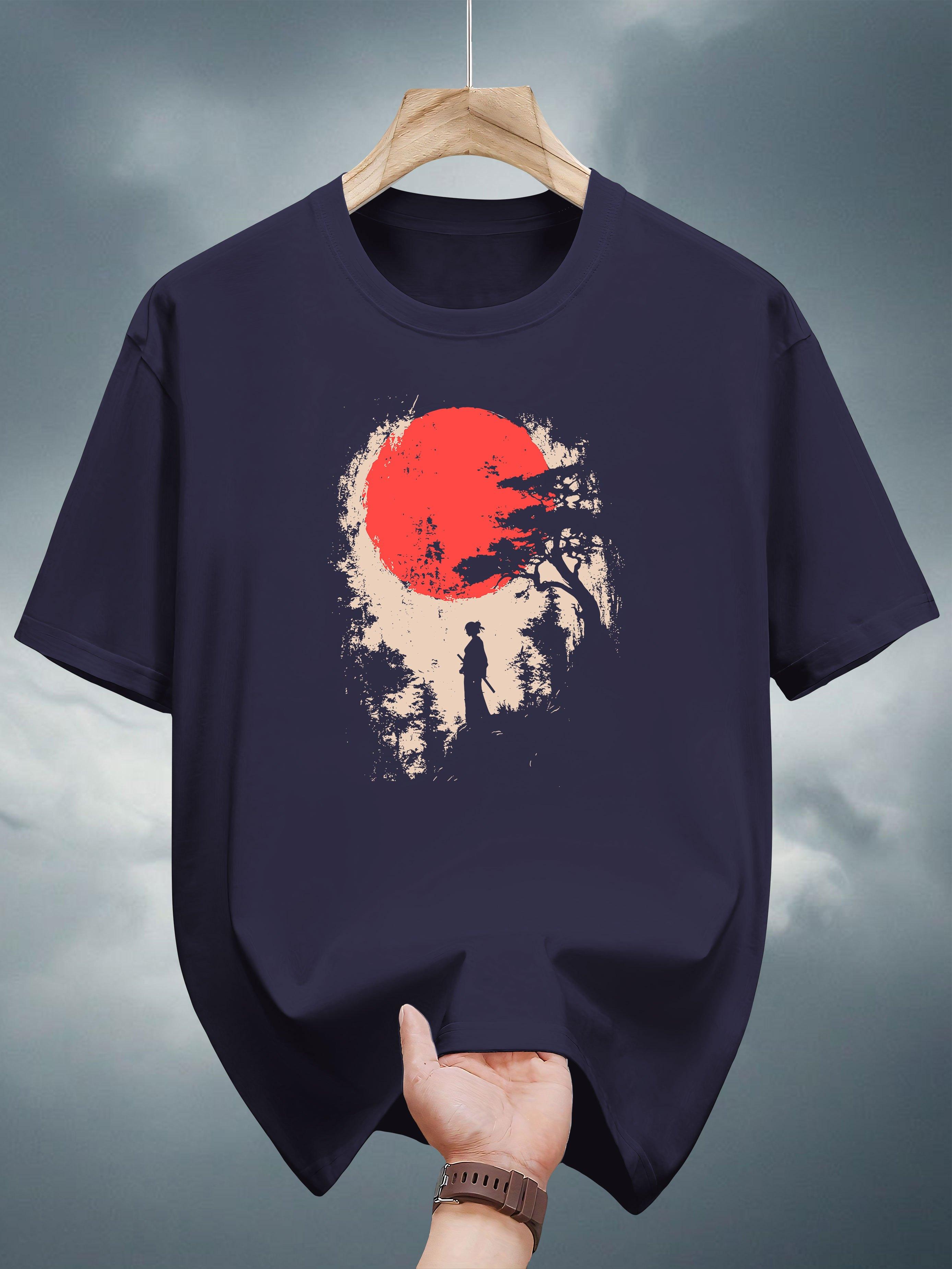 Graphic T-shirt - Casual Summer Tee with Japanese-Inspired Print S
