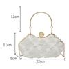 Luxury Polyester Lace Flower Bag Lace Flower Banquet Bag Clutch Handbag Women