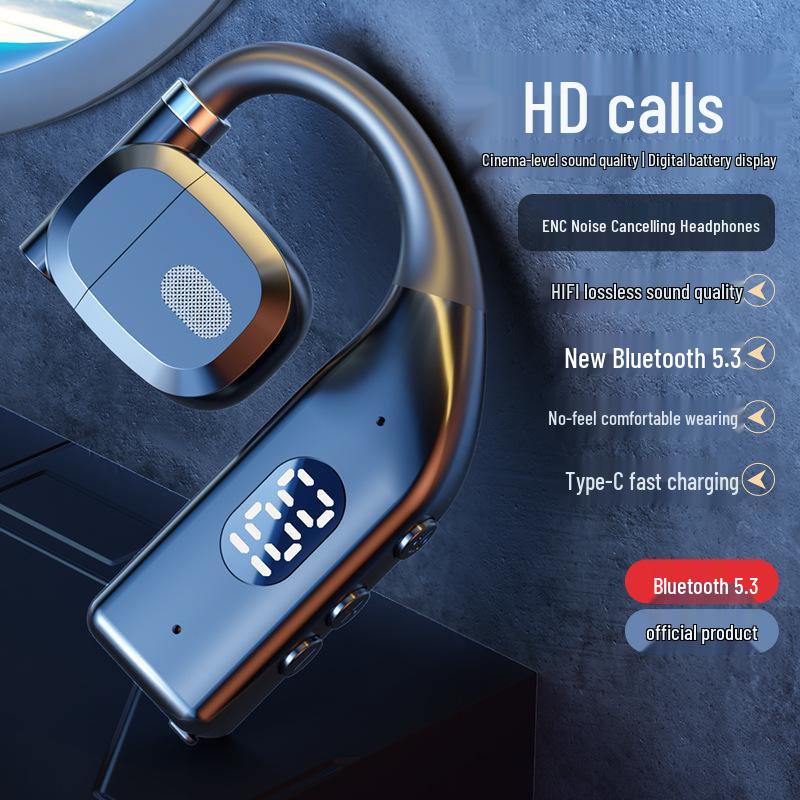 New Rotatable Wireless Bluetooth Running Earbuds - Single Ear Hanging Design
