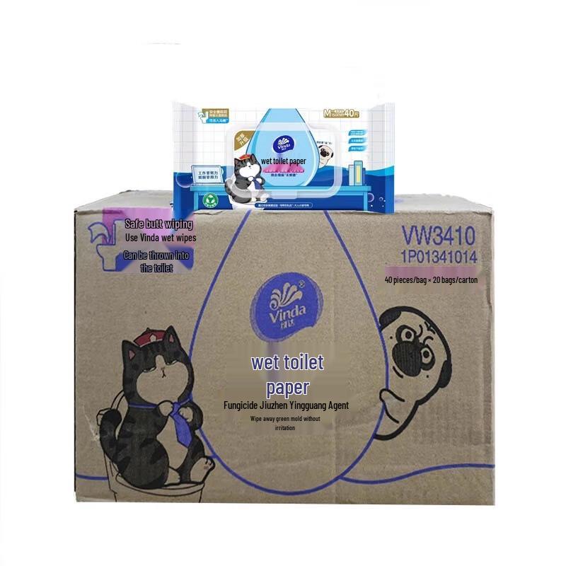 Vinda VW3410 Flushable Wet Toilet Paper
