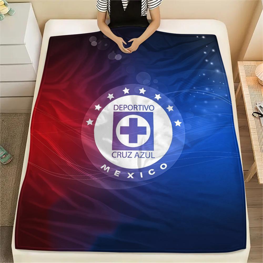 Cruz Azul Flannel Blanket, High quality Comfortable for All Seasons, Home Decor, Warmth and Comfort
