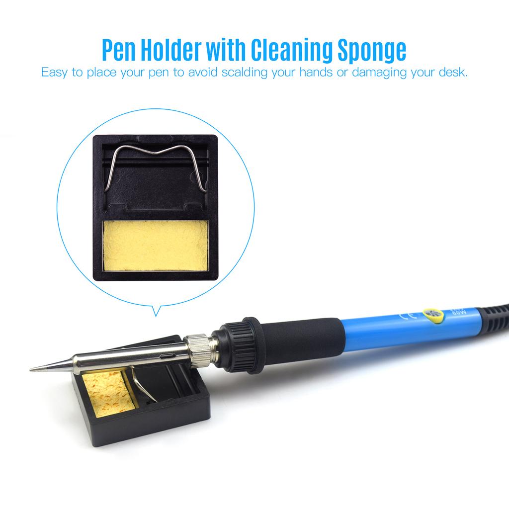 39 Pieces Wood Burning Tool Kit Pyrography Pen Adjustable Temperature from 200-450℃ for Beginners Adults Wood Burning Carving Embossing Soldering