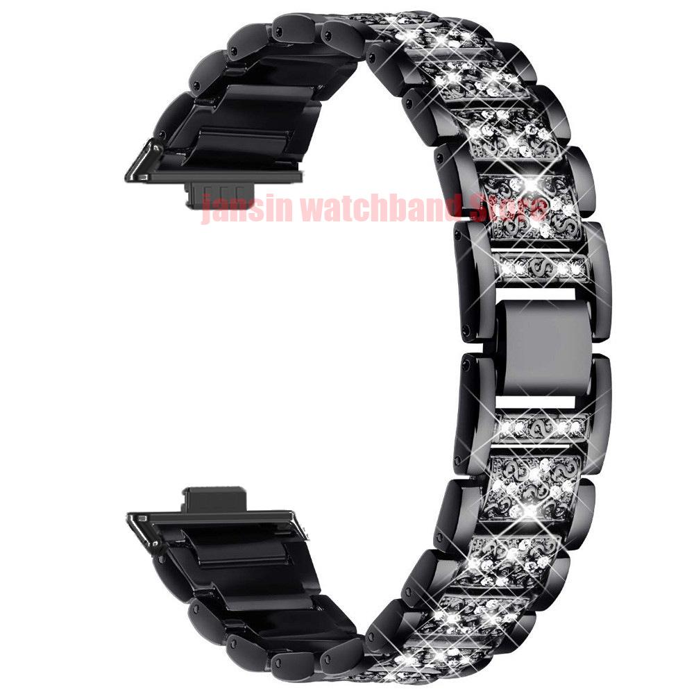 Huawei Watch Fit 5 4 3 için Elmas Kadın Bilekliği Paslanmaz Çelik Bant Saat Kayışı Huawei Fit5Pro Fit4Pro için Şık Kayış Correa