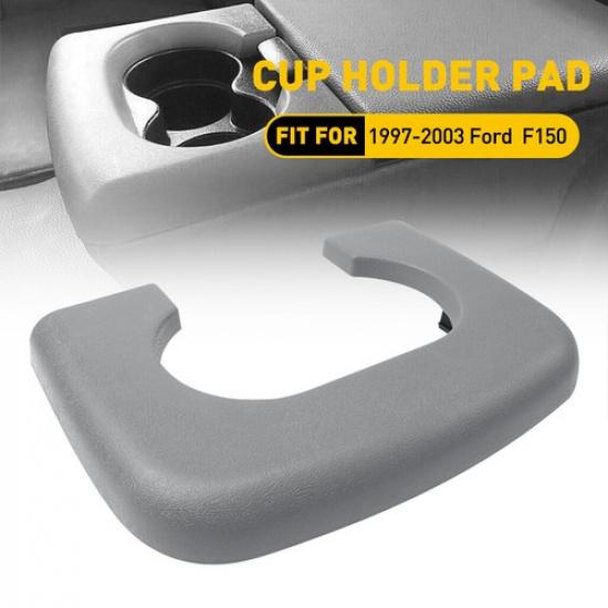 Fits Ford F150 1997-03 Center Console Cup Pad Holder Replacement Light Grey Gray