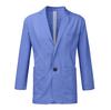 Men's Linen Cotton Casual Blazer Long Sleeve Loose Fit Spring Fall Jacket