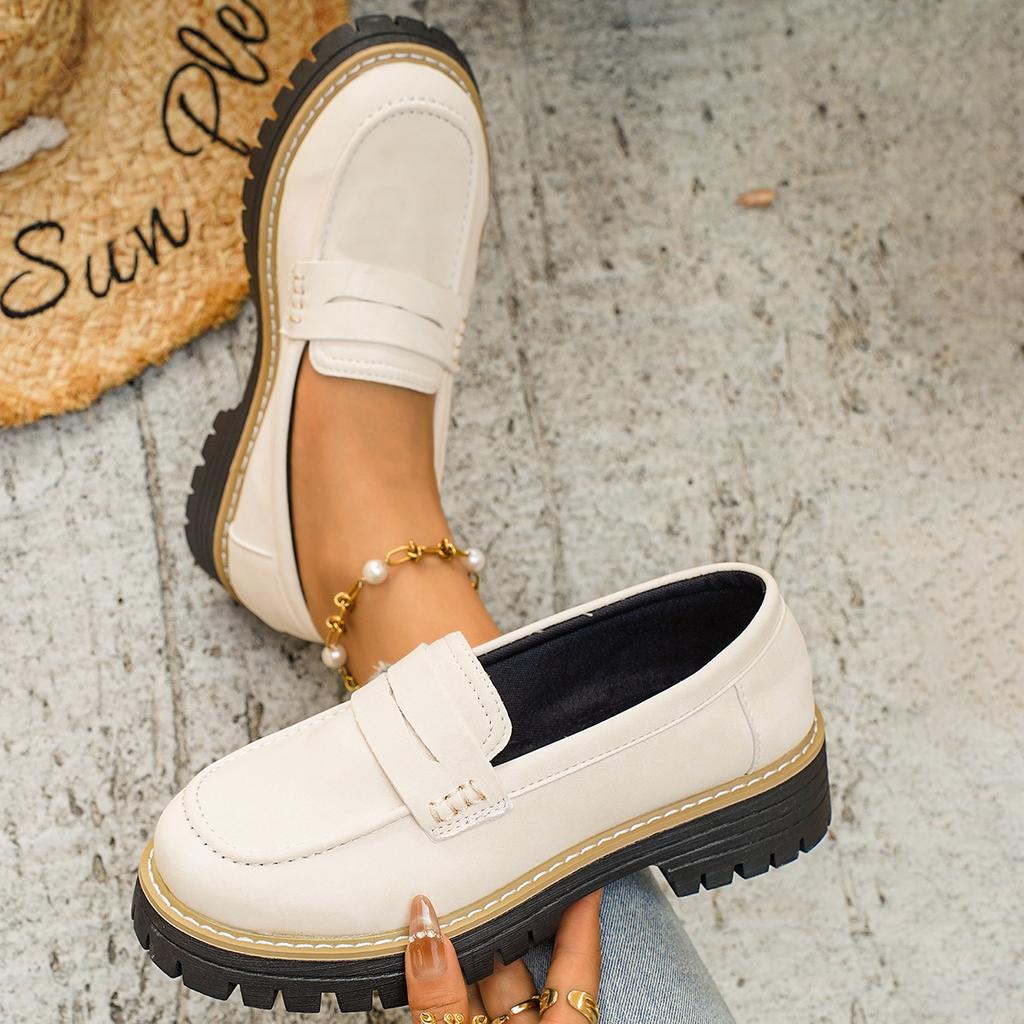 Retro Schuhe, Übergroße Slipper, Neue Casual Matte, Einschlupfschuhe, Dicksohlige Einzelne Schuhe