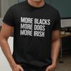 MEHR SCHWARZE MEHR HUNDE MEHR IRISCHE T-SHIRT (Irland Windrush Karibik London 50er) Unisex-T-Shirts