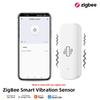 Tuya Smart Vibration Sensor Zigbee Tuya Sensor Monitor App Control Security Protection Zigbee Sensor Motion Shock Alarm