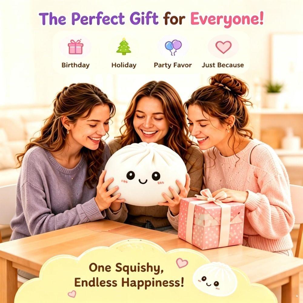Glitter Dumplings Blind Box Squeeze Toy Stress Relief Sensory Ball Relaxation Tool