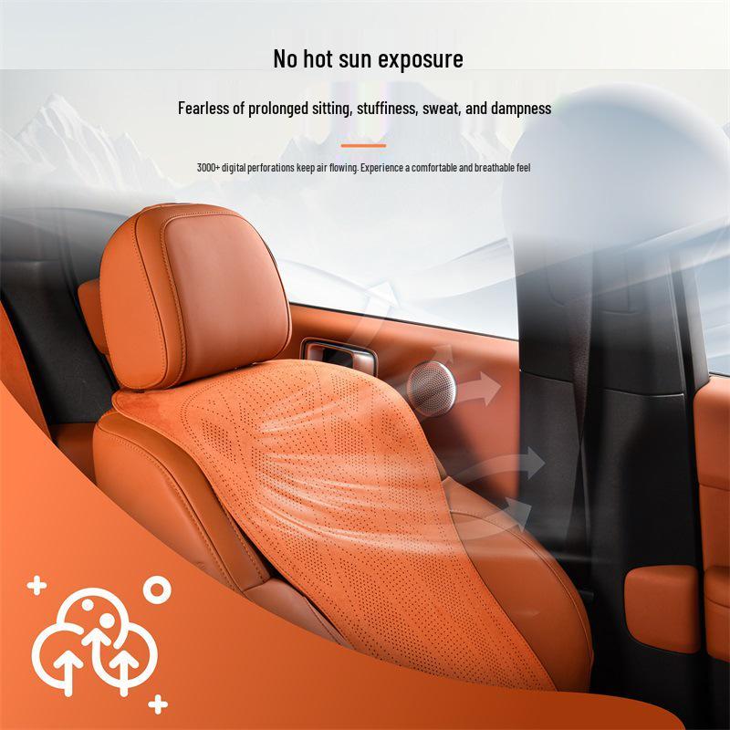 Ideal L6-L9 Universal Car Seat Cushion - Oudi Lan Fabric, Four Seasons, Delicate Luster