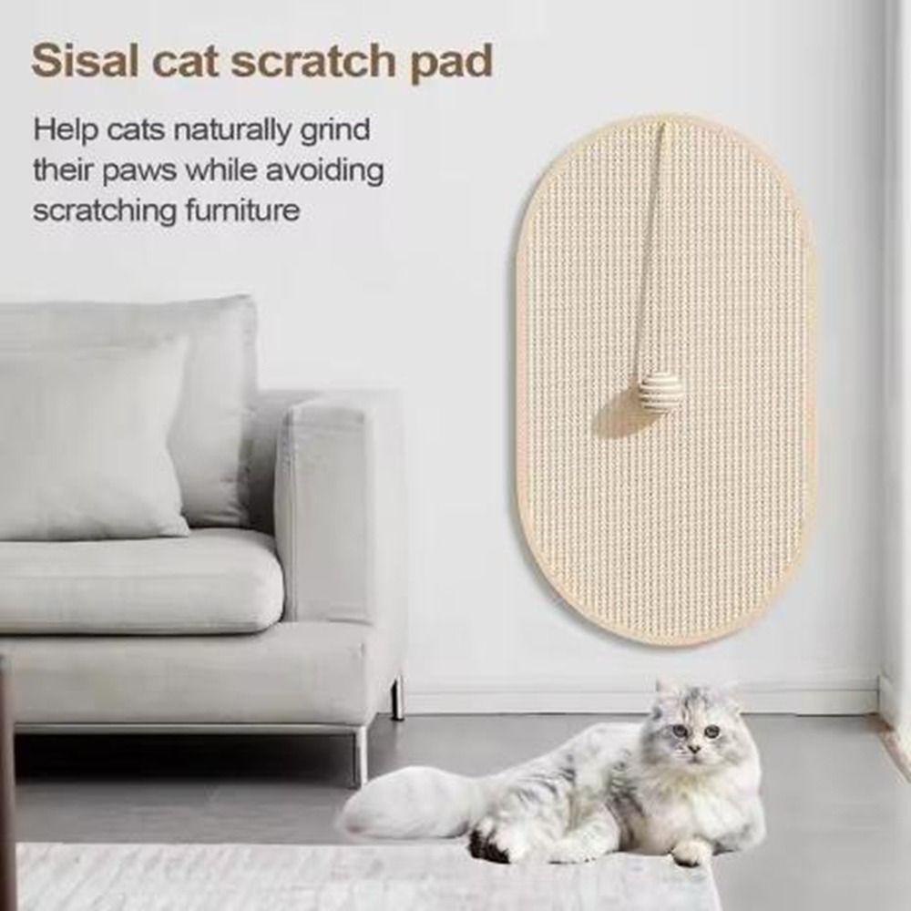 Self-Adhesive Natural Sisal Cat Scratch Pads Washable Cat Scratch Board Sharpen Nails
