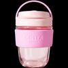 COSTA Milk Fluffy Pink Locking Glass Cup