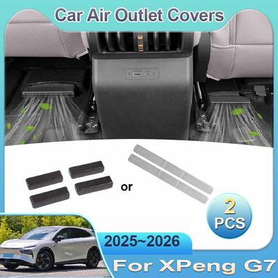 For XPeng G7 2025 2026 Air Outlet Cover Rear Under Seat Conditioner Vent Anti-blocking Grilles Protective Grille Auto Accessory