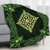 Contemporary Celtic Knot Flannel Throw Blanket - Soft Cozy Fleece Blanket,  Warm All-Season Home Decor