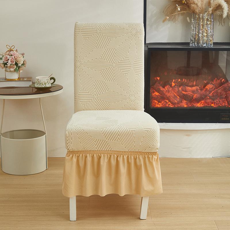 Thickened Elastic Chair Cover Skirt Integrated Stool Dust Cover Hotel Restaurant Universal In All Seasons