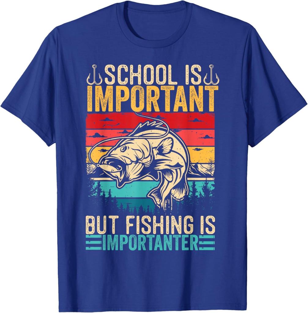 Funny School Is Important But Fishing Is Importanter Unisex T-Shirt