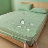 Waterproof Quilted Mattress Protector Cover, Fitted Sheet  Waterproof Mattress Cover Cotton Quilted Mattress Pad Topper