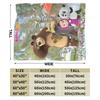 M-Mashas and B-Bears Blanket Multi-size Soft and Lightweight  Throw Blankets for Couch Sofa and Bed