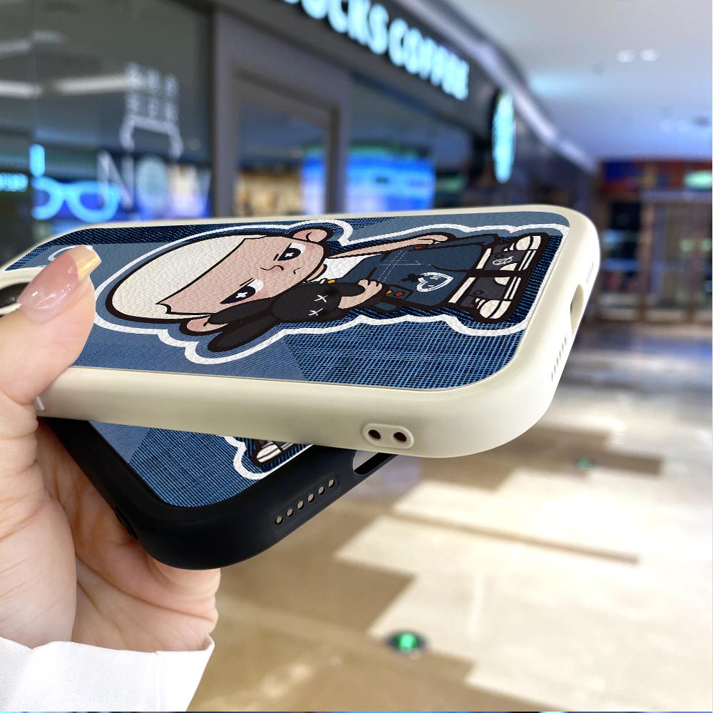 Slim Skin Feeling Cartoon Flowers Tulips Soft Silikon PU Kožený kryt Pouzdro na telefon pro Samsung Xiaomi Poco Redmi
