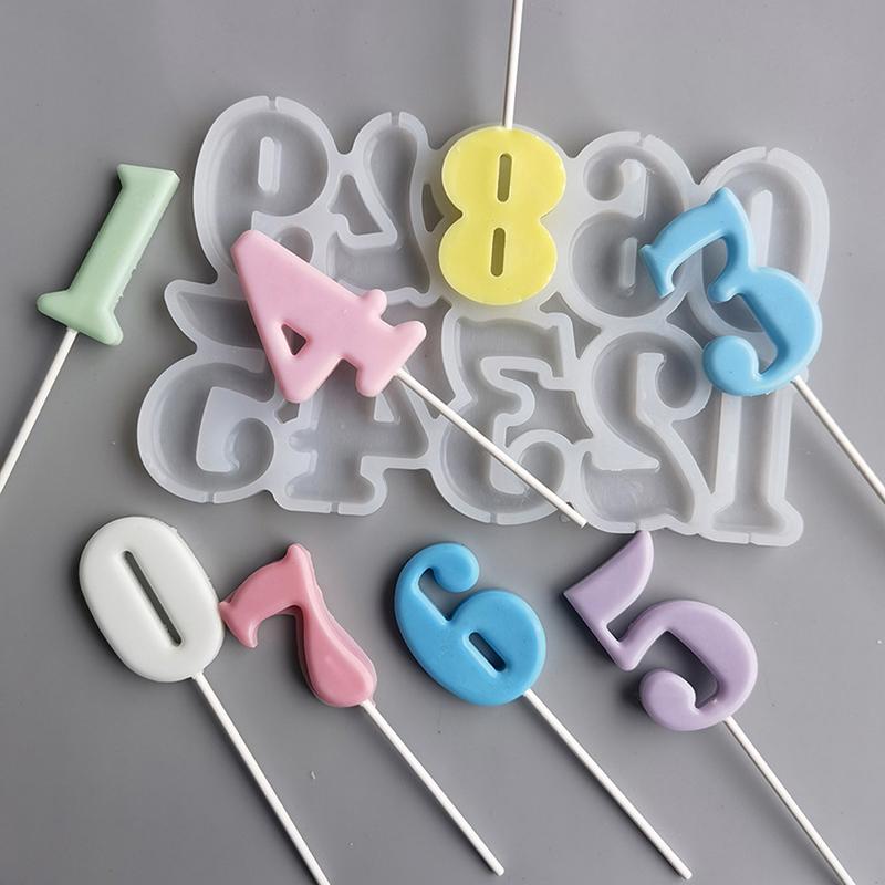 Numeric Shaped Modeling Diy Silicone Mold Birthday Cake Decorating Baking Mold