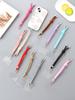 Small Niche Ins Colored Nylon Rope Hanging Accessories Hand Woven Mobile Phone Pendant Hanging Accessories With Transparent Card