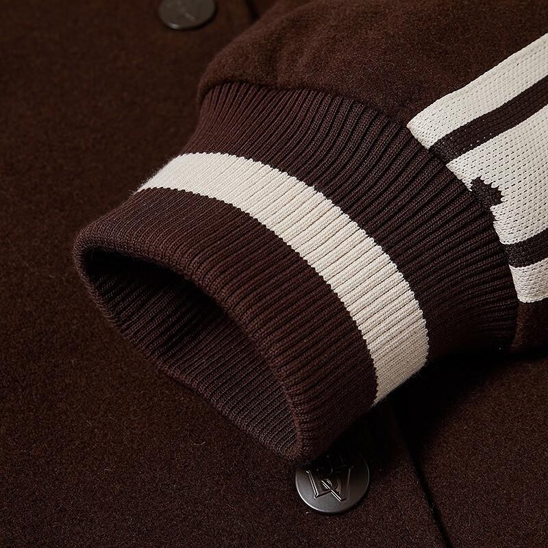 Teenie Weenie Women's Sailor Collar Two-Way Wool Baseball Jacket