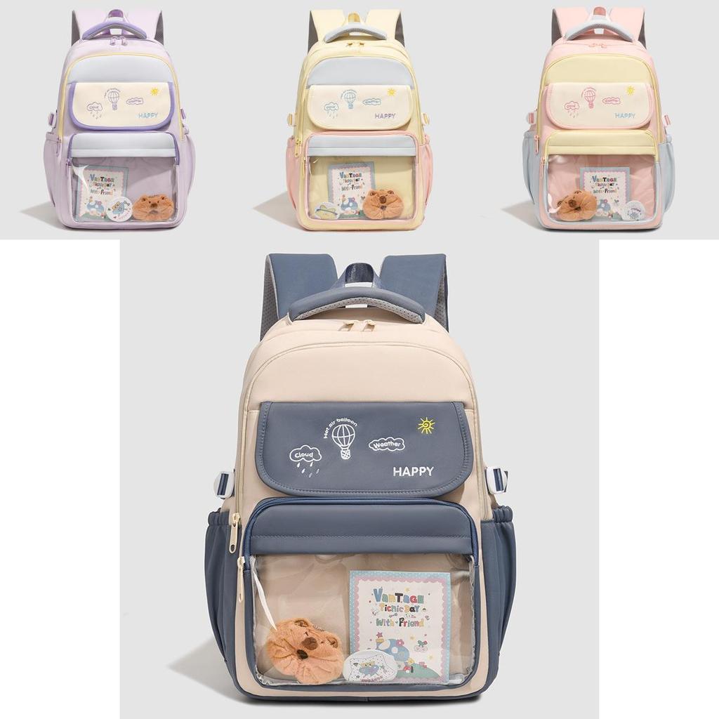 Casual Travel Nylon Backpack With Antiloadbearing Design For Students And Teens