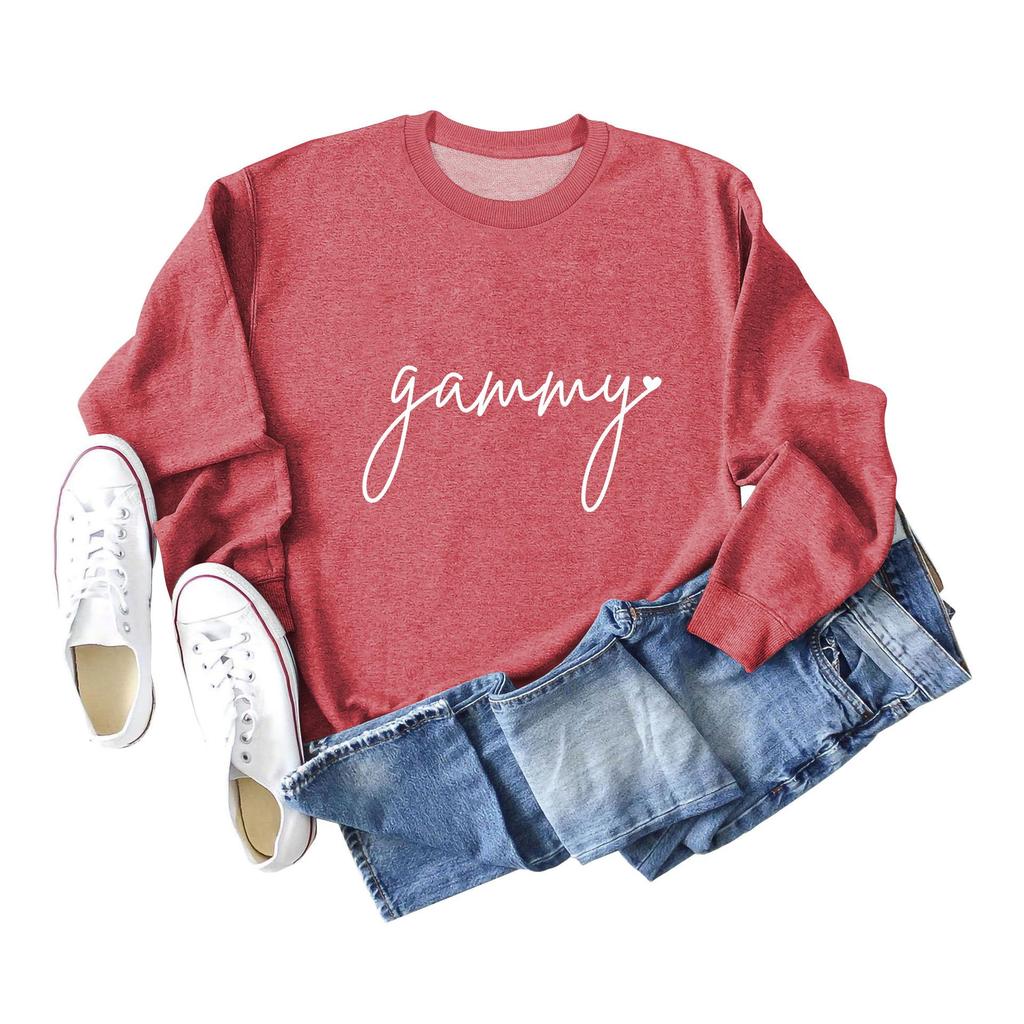 Women's Loose Fit Long-Sleeve Round Neck Casual Fashion Sweatshirt
