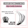 Diy Segmented Single Tuft Of Hair D Curve False Eyelashes 10-16Mm Thick Curled Eyelashes
