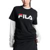 Fila T Shirts Unisex Black Crew Neck FS262RS01X018-BLK