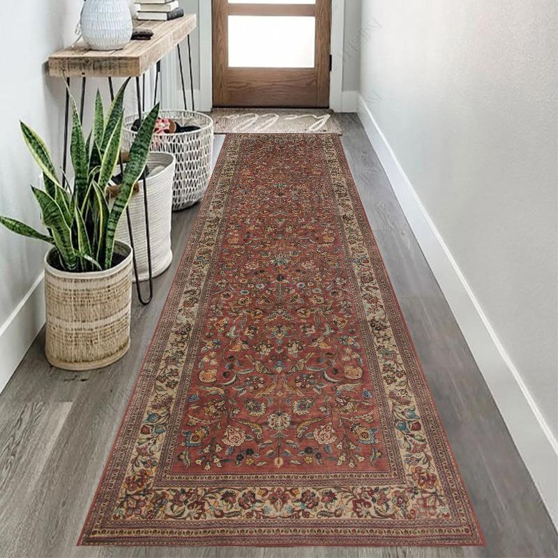 Bohemian Corridor Carpet el Passageway Anti-slip Floor Mat Washable and Durable Kitchen Stair Carpet Home Decoration