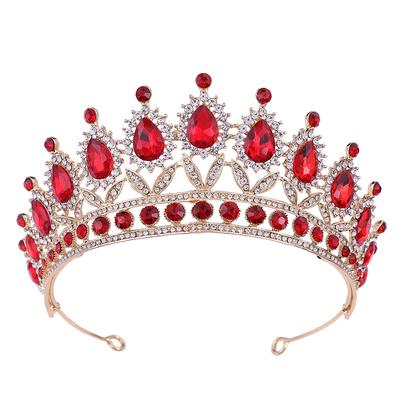Nowa tiara ślubna barokowa korona kryształowa cyrkoniowa korona opaska ślubne akcesoria do włosów akcesoria do sukni