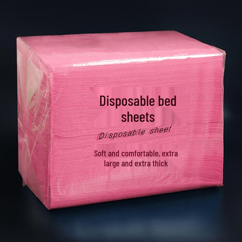 Waterproof Disposable Massage Bed Sheets with Hole, Oil-Proof, Thickened, Non-Woven, Breathable, 100 Pack