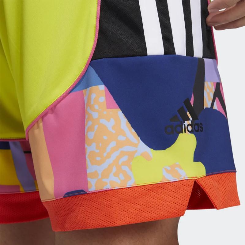 Adidas Breathable Fashion Versatile Five-Point Sports Shorts Men Shorts Yellow H56742